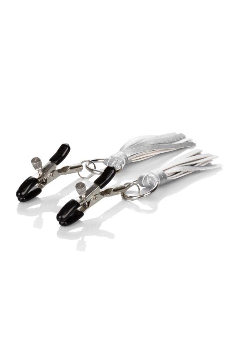 Playful Tassels Nipple Clamps Silver Calexotics