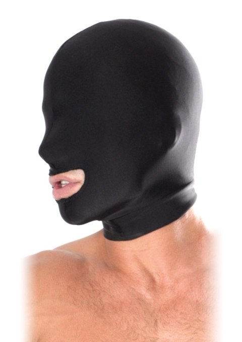 Spandex Open Mouth Hood Black Pipedream