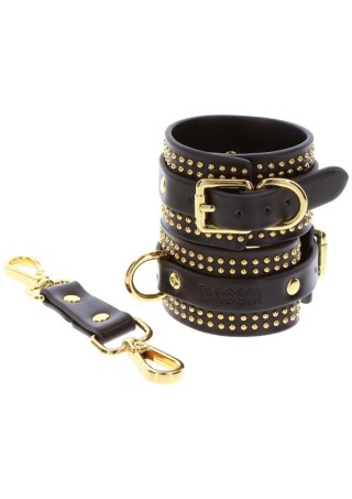 Studded Ankle Cuffs Set Black Taboom