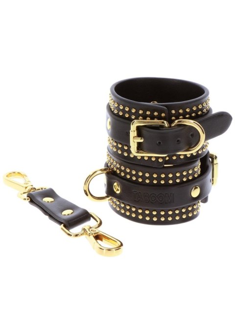 Studded Wrist Cufs Set Black Taboom