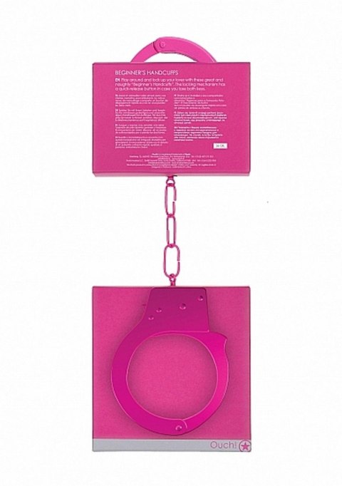 Beginner""s Handcuffs - Pink Ouch!