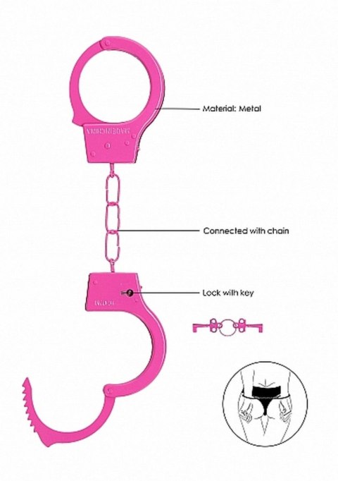 Beginner""s Handcuffs - Pink Ouch!