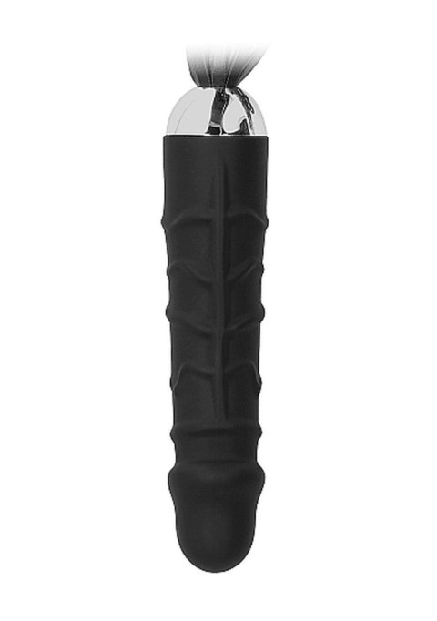 Black Whip with Realistic Silicone Dildo - Black Ouch!