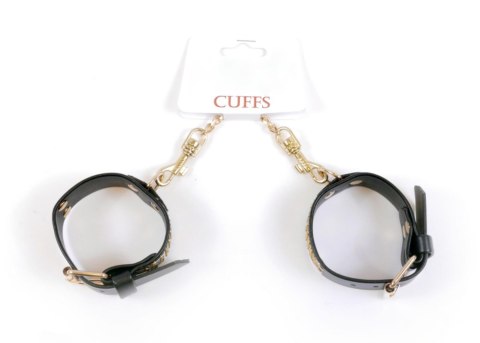 Fetish B - Series Handcuffs with cristals 3 cm Gold Fetish B - Series