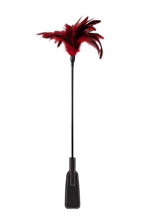 GP FEATHER CROP BLACK/RED Guilty Pleasure BDSM