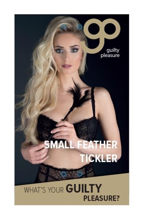 GP SMALL FEATHER TICKLER BLACK Guilty Pleasure BDSM