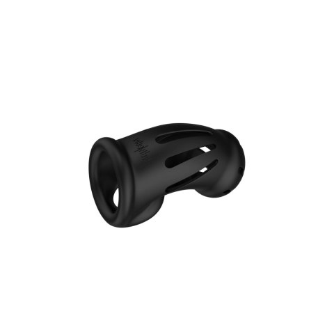 Model 27 - Ultra Soft Silicone Chastity Cage - Black ManCage