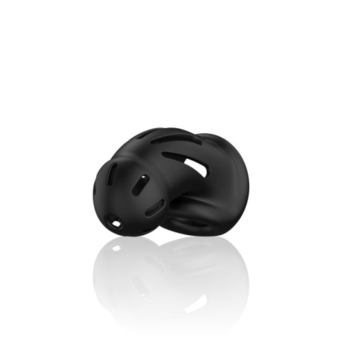 Model 27 - Ultra Soft Silicone Chastity Cage - Black ManCage