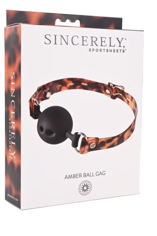 SPORTSHEETS AMBER BALL GAG Sportsheets