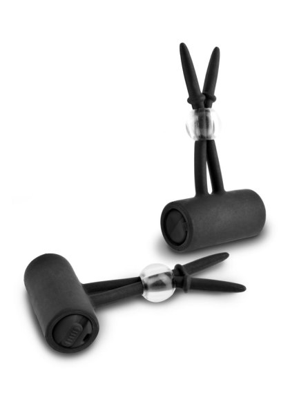 Vibrating Nipple Lassos Black Pipedream