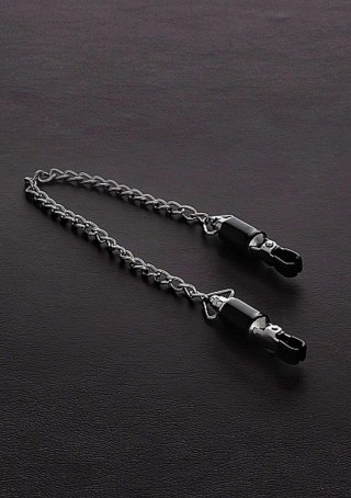 Barrel Tit Clamps with Chain (pair) Steel