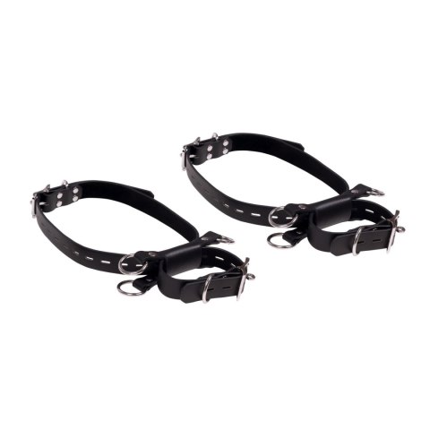 Kneeling Thigh Cuff Set - Black Ouch!