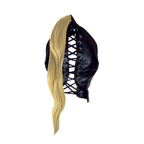 Mask with Blonde Ponytail - Black Ouch!