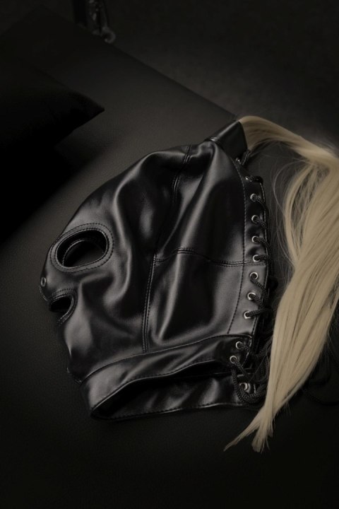 Mask with Blonde Ponytail - Black Ouch!