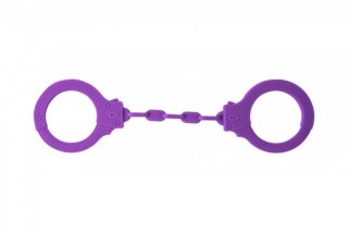 Kajdanki-Silicone Handcuffs Party Hard Suppression Purple Lola Games