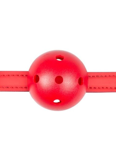 Knebel-Ball Gag With PVC Ball - Red EasyToys