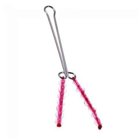 Stymulator- Me You Us Squeeze N Please Beaded Clit Clip Red Me You Us