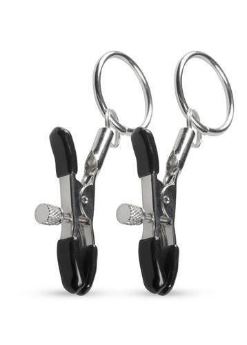 Stymulator-Metal Nipple Clamps With Ring EasyToys