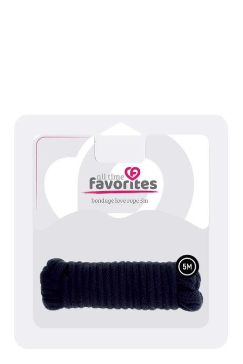 ALL TIME FAVORITES LOVE ROPE - 5M BLACK Dream Toys