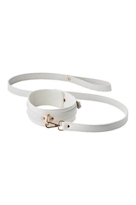 BLAZE ELITE COLLAR AND LEASH WHITE Dream Toys