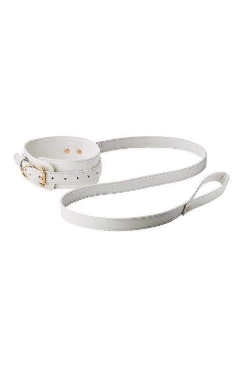 BLAZE ELITE COLLAR AND LEASH WHITE Dream Toys