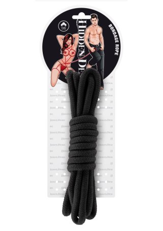 Bondage Rope 3M Black Hidden Desire