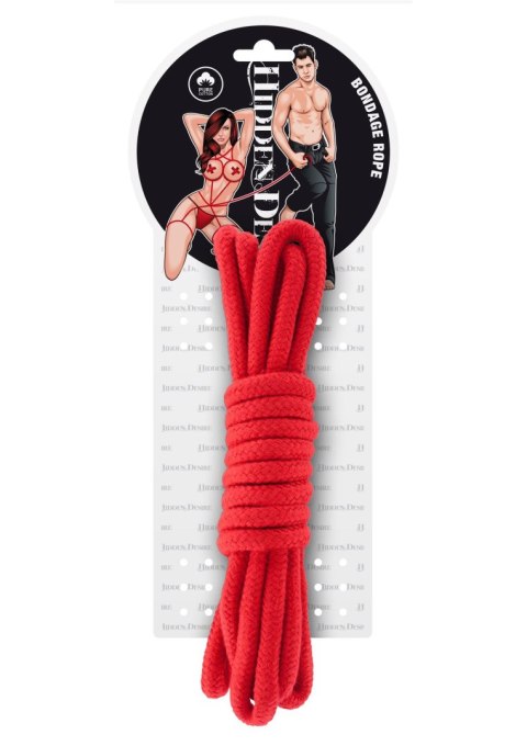 Bondage Rope 3M Red Hidden Desire