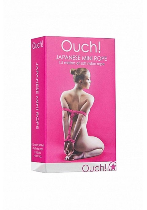 Japanese Mini Rope - 1,5m - Pink Ouch!