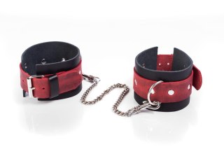 Kajdanki- Cuffs Crazy Horse Red, Big Whips Collection