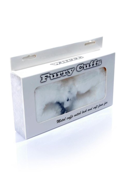 Kajdanki Fetish B - Series - Furry Cuffs White Fetish B - Series