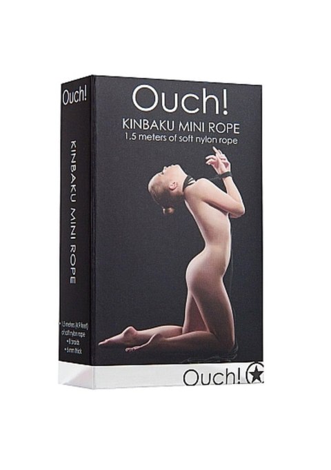 Kinbaku Mini Rope - 1,5m - Black Ouch!