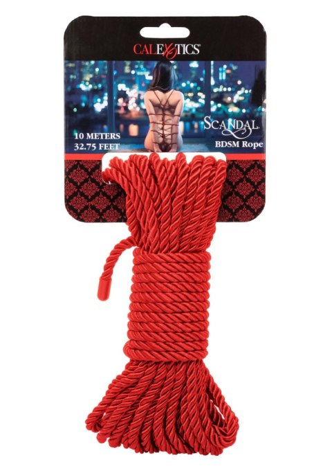 Scandal BDSM Rope 10M Red Calexotics