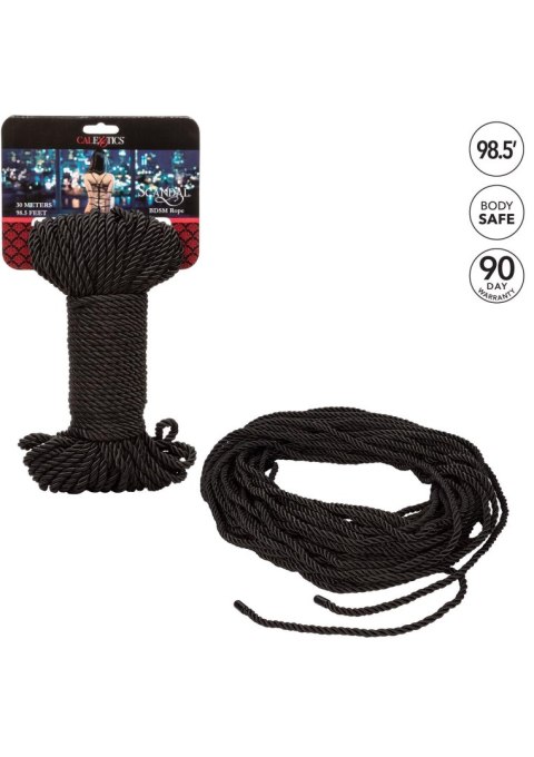 Scandal BDSM Rope 30M Black Calexotics