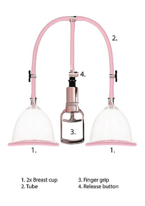 Breast Pump Set Medium - Rose Gold By toyfa