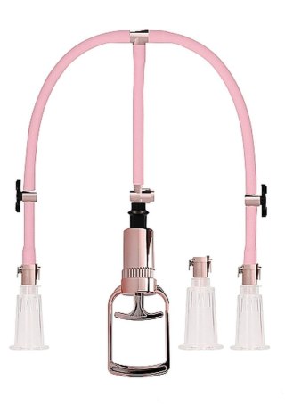 Clitoral & Nipple Pump Set Medium - Rose Gold Pumped