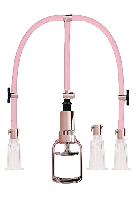 Clitoral & Nipple Pump Set Medium - Rose Gold By toyfa