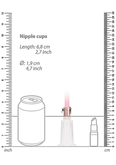 Clitoral & Nipple Pump Set Medium - Rose Gold By toyfa