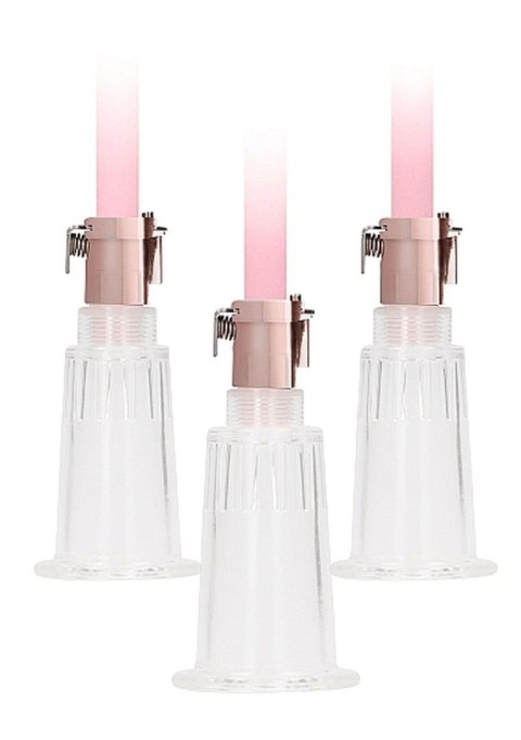 Clitoral & Nipple Pump Set Medium - Rose Gold By toyfa