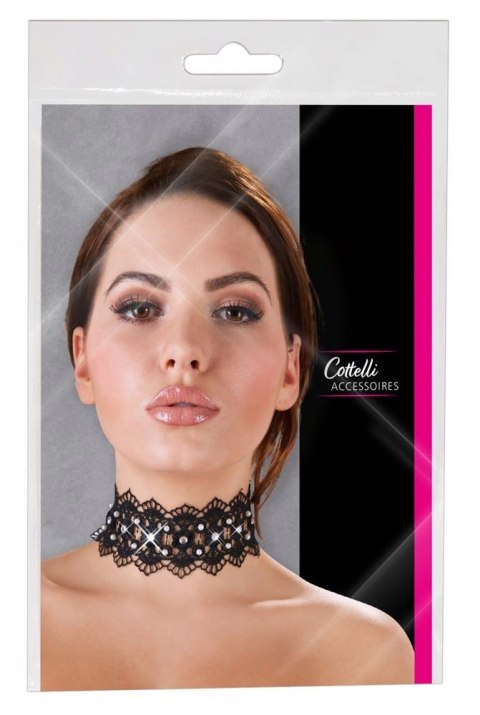 Embroidered Choker+Rhinestones Cottelli ACCESSOIRES