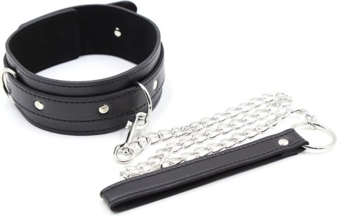 Fetish Fever - Collar with leash - Black Fetish Fever