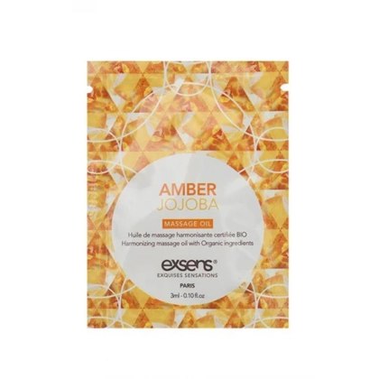 AMBER JOJOBA Organic Massage Oil with stones (3 ml x 10 szt.) Exsens