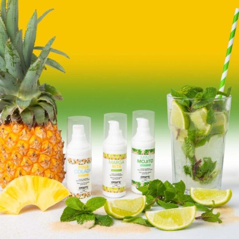 LET'S CELEBRATE! Warming gourmet massage oils (Mint Mojito, Margarita, Pina Colada) 3 x 30ml Exsens