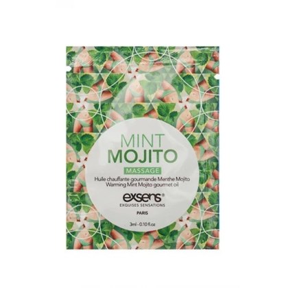 MINT MOJITO SACHET Warming gourmet massage oil (3 ml x 10 szt.) Exsens