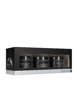 Massage Candle Set - Pheromone, Vanilla & Rose Scented Ouch!