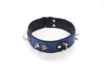 Obroża- Collar Crazy Horse Blue, Big Whips Collection