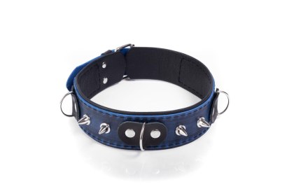 Obroża- Collar Crazy Horse Blue, Small Whips Collection