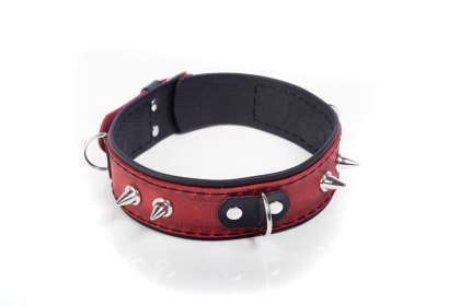 Obroża- Collar Crazy Horse Red, Big Whips Collection