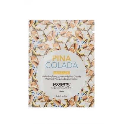 PINA COLADA SACHET Warming gourmet massage oil (3 ml x 10 szt.) Exsens