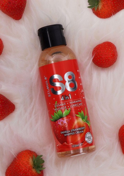 S8 4-in-1 Dessert Lube 125ml Strawberry Stimul8 S8