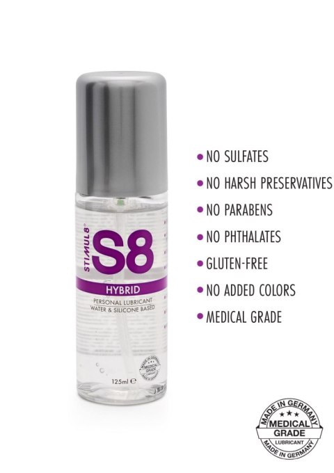 S8 Hybrid Lube 125ml Natural Stimul8 S8